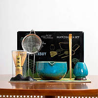 Набір Mavanto 7458 для приготування чаю матча 7 предметів Blue, фото 3