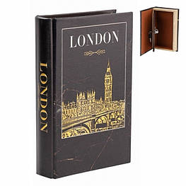 Книга-тайник сейф London для грошей і цінностей, 26 см — оригінал