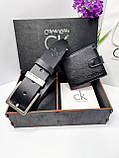 Подарунковий набір  Calvin Klein (Ремінь + Гаманець), фото 8