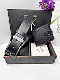 Подарунковий набір  Calvin Klein (Ремінь + Гаманець), фото 9
