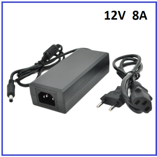 Імпульсний адаптер живлення Voltronic 12В 8А (96Вт) штекер 5.5/2.5, фото 1