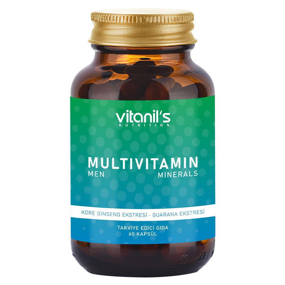 Дієтична добавка "Мультивітамінний комплекс для чоловіків" Vitanil's, 60 капсул, фото 1