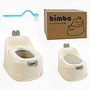 Дитячий горщик BM-16101 Bimbo, знімний контейнер, з накладкою та щіточкою, Сірий, фото 4