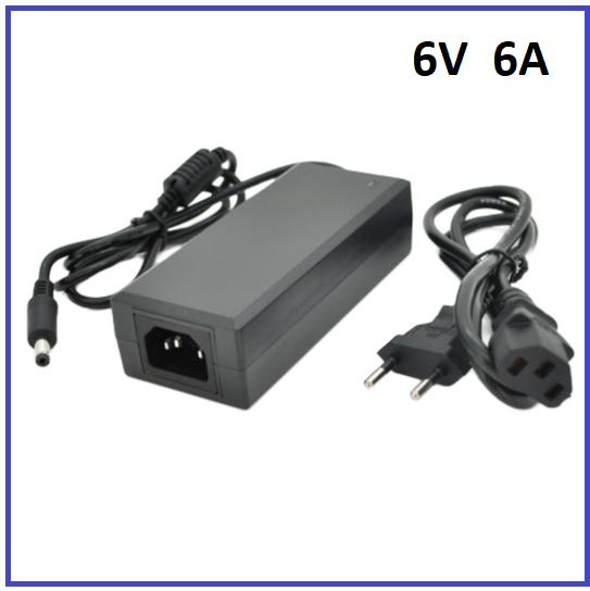 Імпульсний адаптер живлення Voltronic 6В 6А (36Вт) штекер 5.5/2.5, фото 1