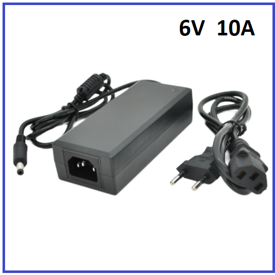 Імпульсний адаптер живлення Voltronic 6В 10А (60Вт) штекер 5.5/2.5, фото 1
