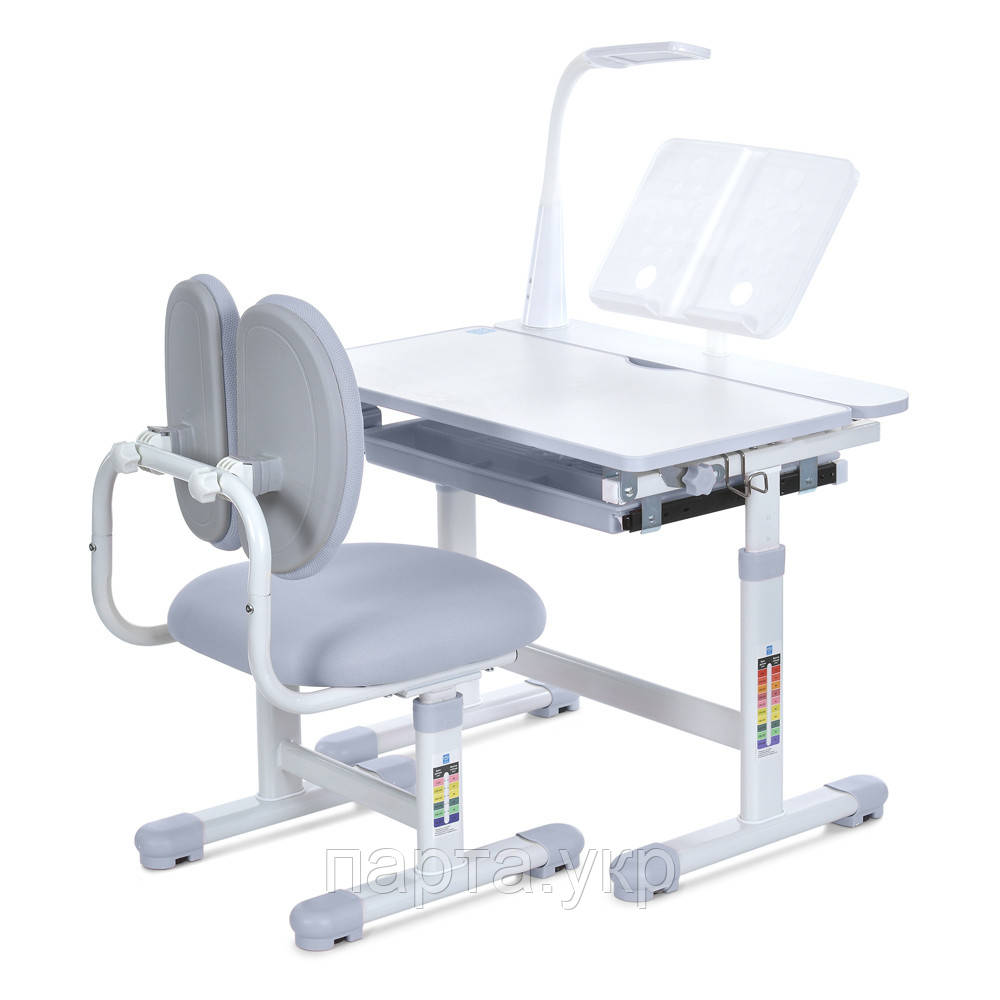 Парта + крісло трансформер, лампа та підставка, 70см