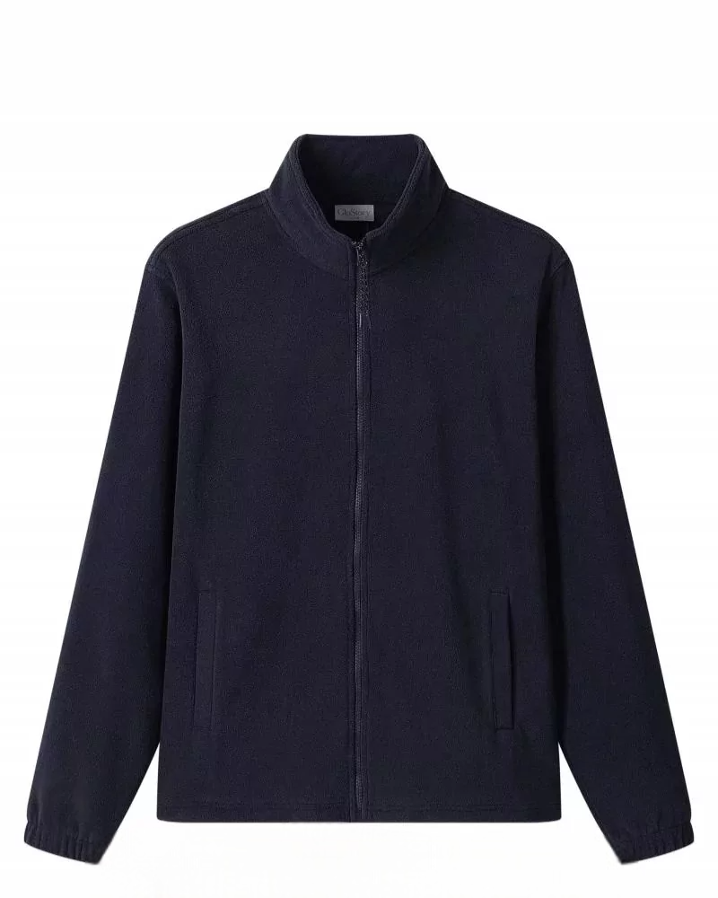 Флісова темно-синя тепла кофта на змійці, фото 1