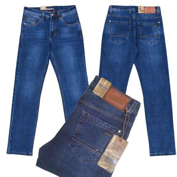 Джинси чоловічі Baron р.34 прямі класичні сині осінні, фото 1