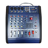 Аудіо мікшер Звуковий пульт підсилювач Mixer BT 4200D 4CH з bluetooth