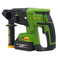 Перфоратор Procraft PHA40 20 В, 2.6 Дж, бесщёточный SDS+, 3 режима, кейс