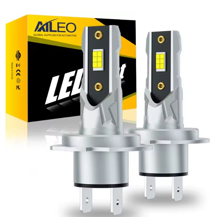 LED лампи Aileo H7 80w 18000lm (комплект 2шт) для ближнього, дальнього та протитуманок (Біле світло), фото 1