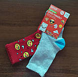 Дитячі шкарпетки emoji на дівчинку (набір 2 пари), р.27-30, фото 2