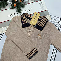Дитячий бежевий джемпер поло Берберрі