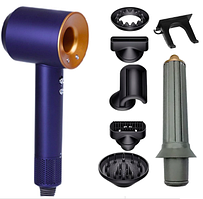 Фен для волосся Super Hair Dryer із 6 насадками 1600 вт