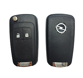 Ключ-корпус викидний Opel — 2 кнопки, лезо HU100 (Corsa D, Astra H, Vectra C, Zafira, Insignia)