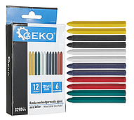 Водостійка крейда для шин різнобарвний 12х120 мм набір 12 шт. GEKO G29044