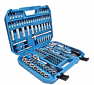 Набір інструментів комбінований 1/2", 1/4", 3/8" головки, 179 од. SATRA S-BIS179