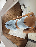 Жіночий стильний комплект для дому топ на брителях та штани 42-44, 46-48