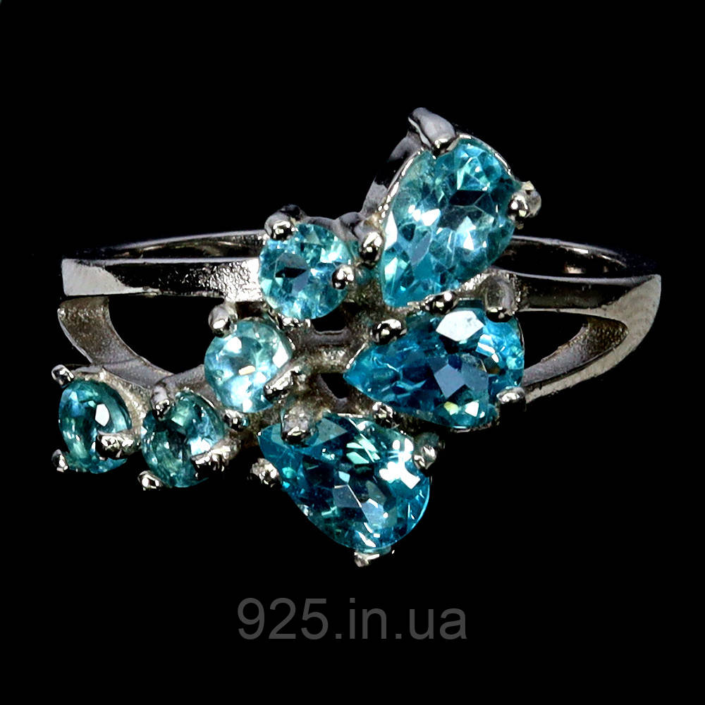 Каблучка. Натуральний апатит. Срібло 925., фото 1