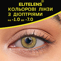 Карі Лінзи з діоптріями Мілк Браун | Контактні лінзи для поганого зору | Натуральні-Природні | Оптичні лінзи