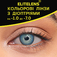 Сині Ляльково Лінзи з діоптріями | Контактні лінзи для поганого зору | Натуральні-Природні | Оптичні лінзи