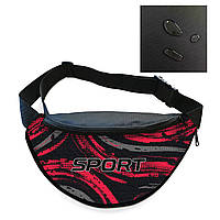 Сумка-бананка чоловіча/жіноча Sport 32×16 см з розширювачем поясна сумка або сумка через плече (02885)