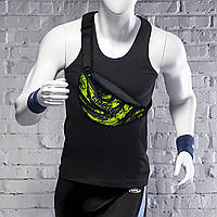 Сумка-бананка чоловіча/жіноча Sport 32×16 см з розширювачем поясна сумка або сумка через плече (02888)