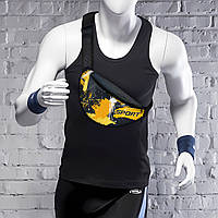 Сумка-бананка чоловіча/жіноча Sport 32×16 см з розширювачем поясна сумка або сумка через плече (02896)