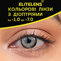 Сірі Лінзи з діоптріями Сірі Лялькові (NEW) Контактні лінзи для поганого зору Натуральні-природні