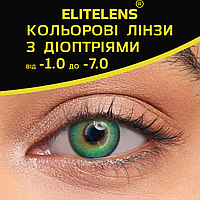 Зелені Лінзи з діоптріями Айс Мілк Спрінг | Контактні лінзи для поганого зору | Натуральні-Природні | Оптичні лінзи