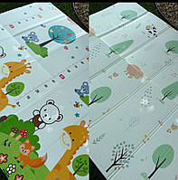 Дитячий термокилимок 1200*1800 мм, каремат для повзання двосторонній, складаний