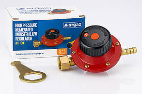 Газовий редуктор Orgaz 5 м³/год з регулюванням тиску | для балонів, обігрівачів, гармат, пальників