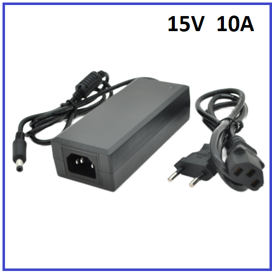 Імпульсний адаптер живлення Voltronic 15В 10А (150Вт) штекер 5.5/2.5, фото 1