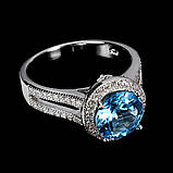 Каблучка. Натуральний топаз. Срібло 925., фото 2