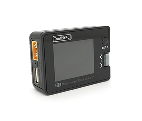 Зарядний пристрій ToolkitRC M7 200Вт, тип АКБ LiPo, LiHv, Li-ion, NiMh, LiFe, Pb, USB iнтерфейс, XT60