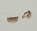 Золоті сережки "Шипи", фото 2