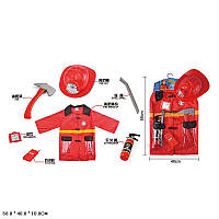 Ігровий набір пожежника 9911B, костюм пожежника, каска, сокира, вогнегасник, аксесуари