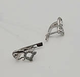 Срібні дитячі сережки "Кошеня", фото 2