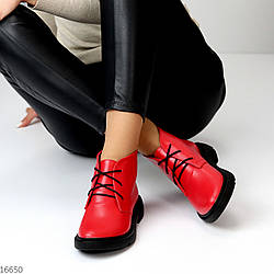 Яскраві червоні черевики натуральна шкіра в асортименті