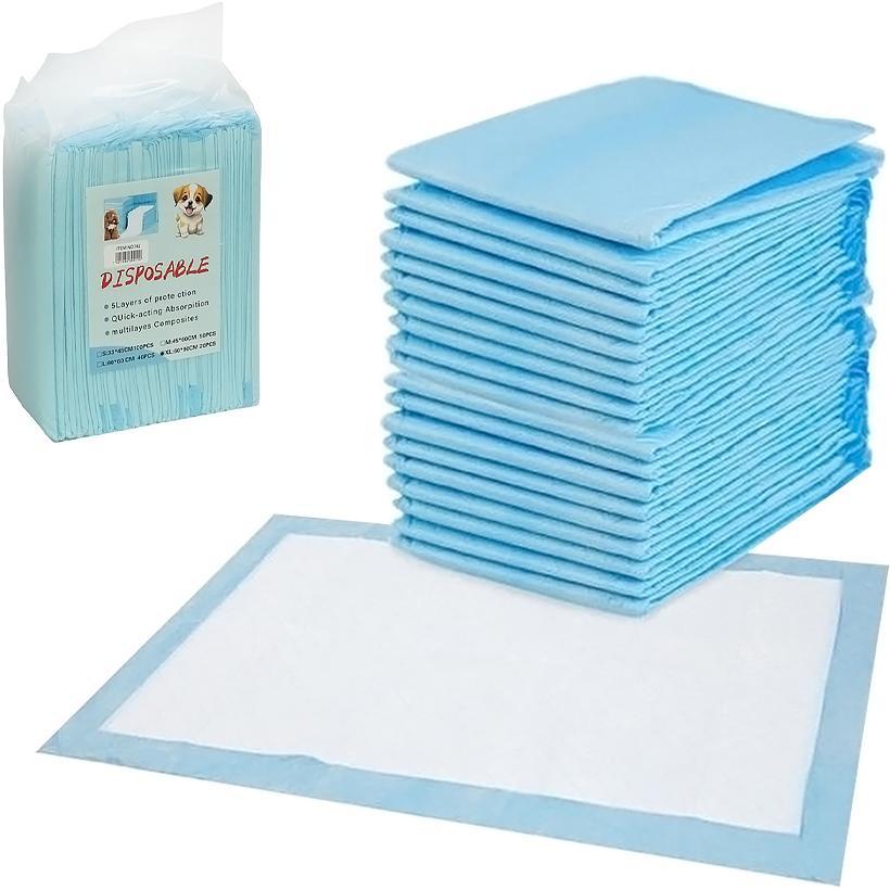 Одноразові пелюшки вбираючі для собак, котів та інших тварин 5-ти шарові 20 штук 60*90 см, фото 1