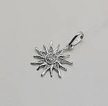 Підвіска "Сонце" з цирконієм зі срібла, фото 2