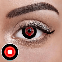 Червоні Кольорові Контактні Лінзи Токийский гуль | Лінзи для краси | Крейзи/Косплей/Хэллоуин| Для светлых - черных глаз