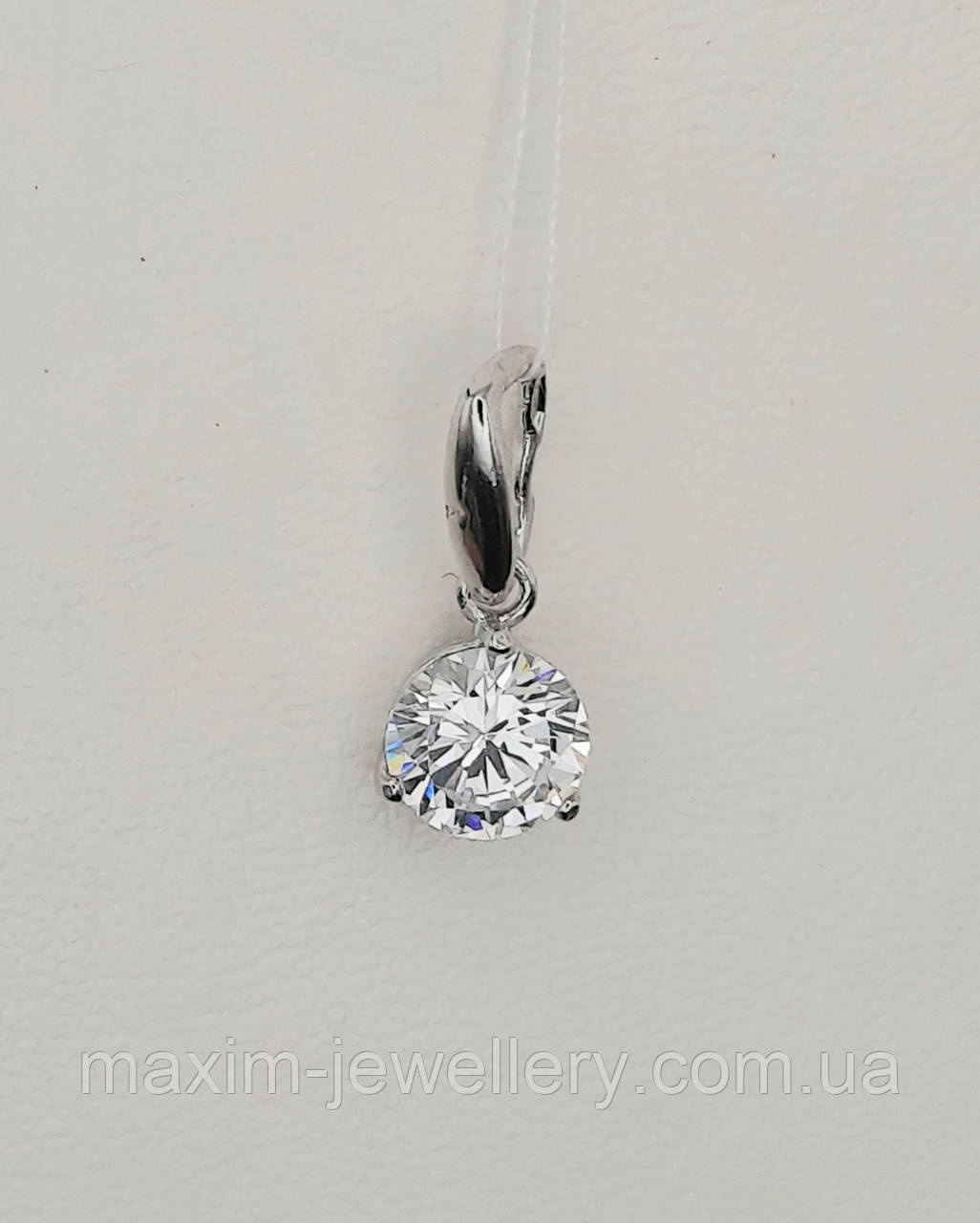 Підвіска з цирконієм зі срібла, фото 1