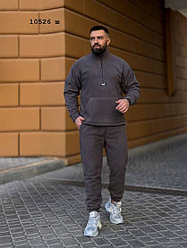 Флісовий чоловічий теплий костюм 10526 ш