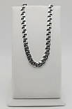 Срібний ланцюжок "Бісмарк дзеркальний" з черненням (25,18гр.-50), фото 2