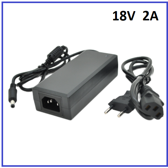 Імпульсний адаптер живлення Voltronic 18В 2А (36Вт) штекер 5.5/2.5, фото 1