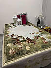 Новорічна гобеленова скатертина прямокутна 160 на 220 см, фото 5