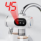 Електричний водонагрівач проточний 3400 Вт із нагріванням води за секунди для кухні або ванної кімнати, фото 2