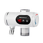 Електричний водонагрівач проточний 3400 Вт із нагріванням води за секунди для кухні або ванної кімнати, фото 4