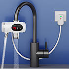 Електричний водонагрівач проточний 3400 Вт із нагріванням води за секунди для кухні або ванної кімнати, фото 5